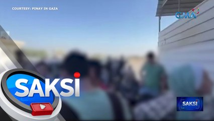 Ilang Pilipino sa Gaza, umaapelang maisama pa rin sa paglikas ang mga asawang Palestino | Saksi
