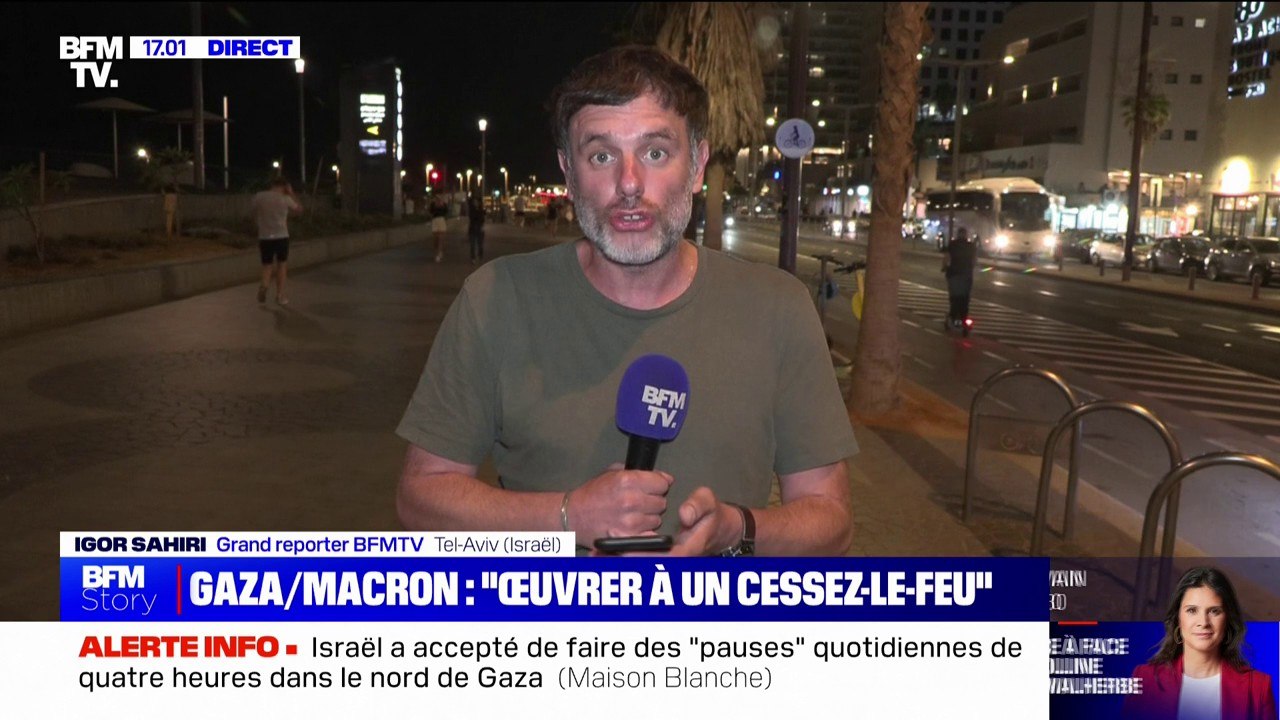 Gaza: Israël a accepté de faire "chaque jour des pauses de quatre heures dans certaines zones du nord de la bande de Gaza", selon la Maison-Blanche