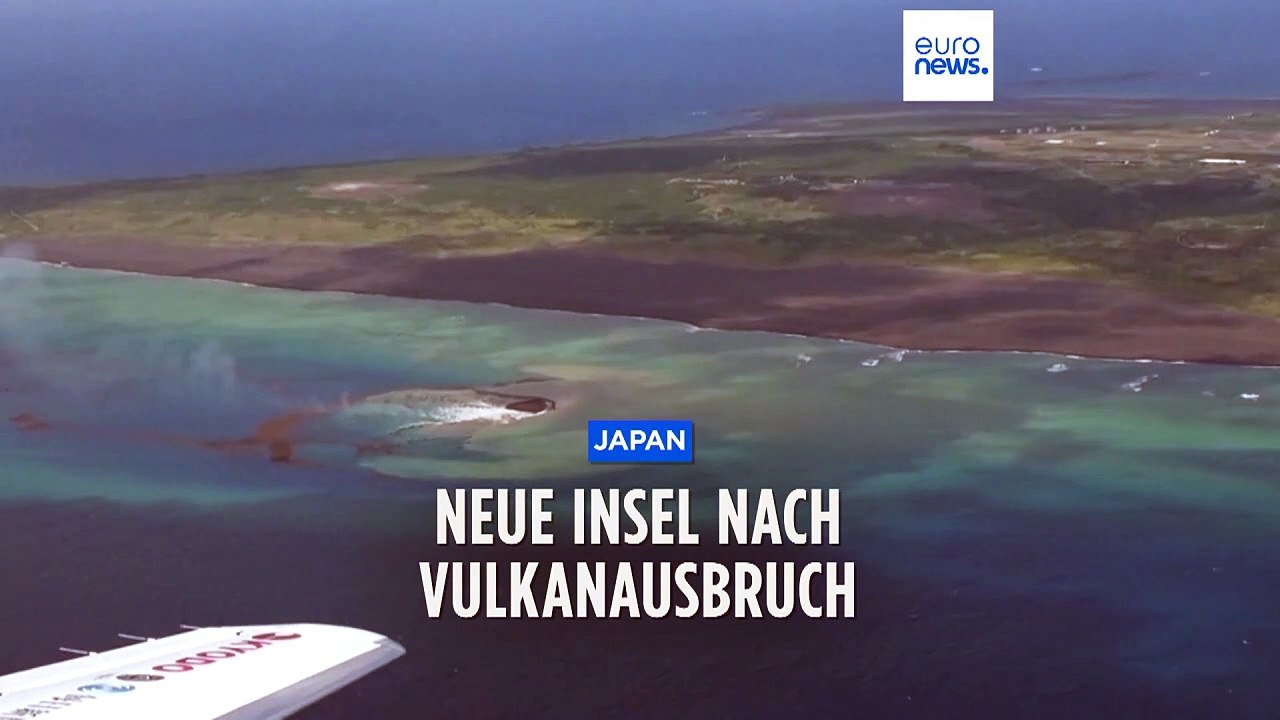 Kleine Insel vor Japan nach Ausbruch von Unterwasservulkan entstanden