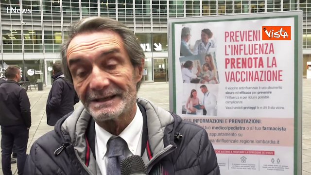 Fontana: I cittadini lombardi dovranno vaccinarsi contro influenza e Covid