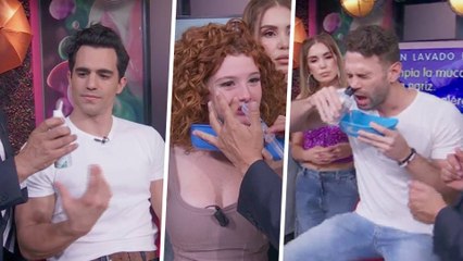 Briggitte, Luja y Rafa Nieves se hacen un lavado nasal en vivo