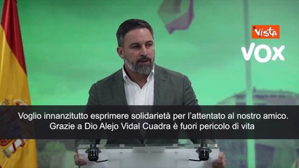 Attentato a fondatore Vox a Madrid, il leader Abascal: Grazie a Dio ? fuori pericolo
