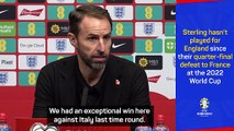 Southgate addresses Sterling's England omission