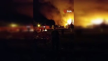 Ankara'nın Haymana ilçesinde çıkan yangında bir ev kül oldu