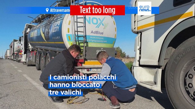 Polonia, la protesta dei camionisti ucraini e polacchi