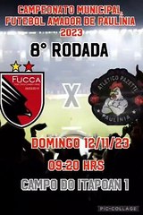 FUCCA X ATLETICO PAZETTI (CAMPEONATO AMADOR DE PAULÍNIA 1ª DIVISÃO)