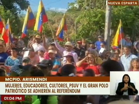 PSUV de Nueva Esparta entregó documentos para la adhesión a convocatoria del Referéndum Consultivo
