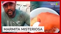 Homem briga com a esposa e recebe marmita com feijão e ovos crus: 'Faça a sua comida você mesmo'