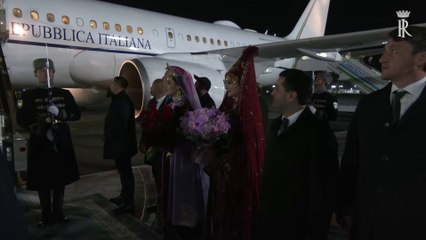 Il Presidente Sergio Mattarella è arrivato a Tashkent, in Uzbekistan