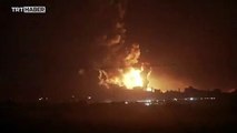 İsrail ordusunun Gazze'ye yönelik yoğun bombardımanı devam ediyor
