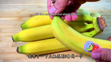 Chinese cuisine, teach you how to cook bananas and eggs, adults and children are eager to eat them