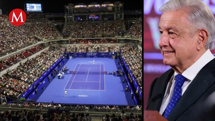 AMLO hace llamado para asistir al Abierto Mexicano de Tenis en Acapulco