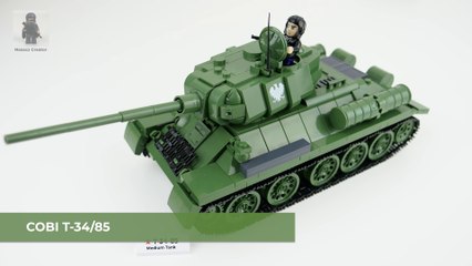 COBI World War II | 2542 --- T-34/85 --- unboxing and pure build --- part 4