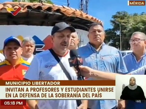 Profesores Universitarios y Movimientos Sociales entregan adhesión ante el CNE del edo. Mérida