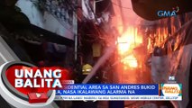 Sunog sa residential area sa San Andres Bukid sa Maynila, nasa ika-2 alarma na | UB