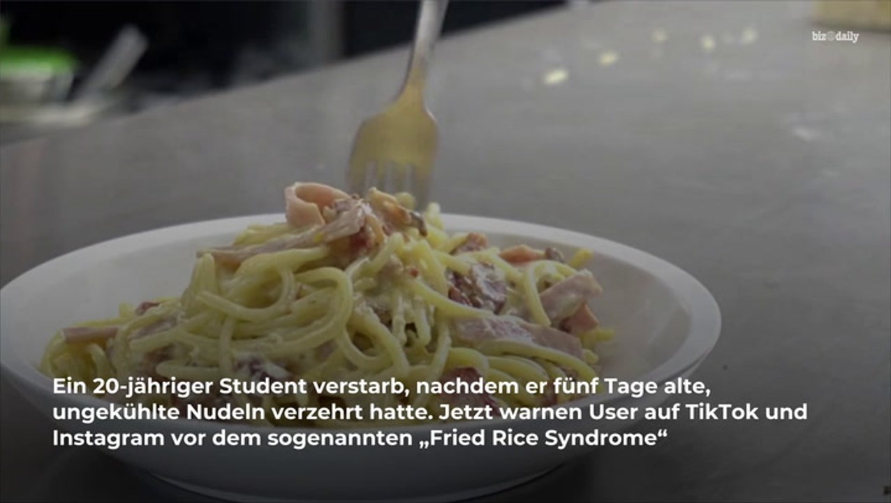 Todesgefahr? Darum sind alte Nudeln gefährlich