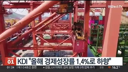 KDI "올해 경제성장률 1.4%로 하향"