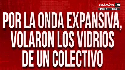 Explotó un camión en ruta 3: por la onda expansiva, volaron los vidrios del colectivo