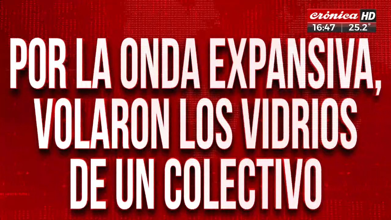 Explotó un camión en ruta 3: por la onda expansiva, volaron los vidrios del colectivo