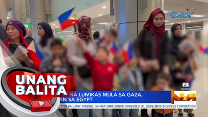 34 na Pilipinong lumikas mula sa Gaza, darating sa Pilipinas mamayang hapon | UB