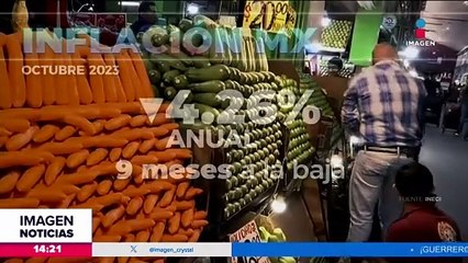 La inflación en México sigue a la baja