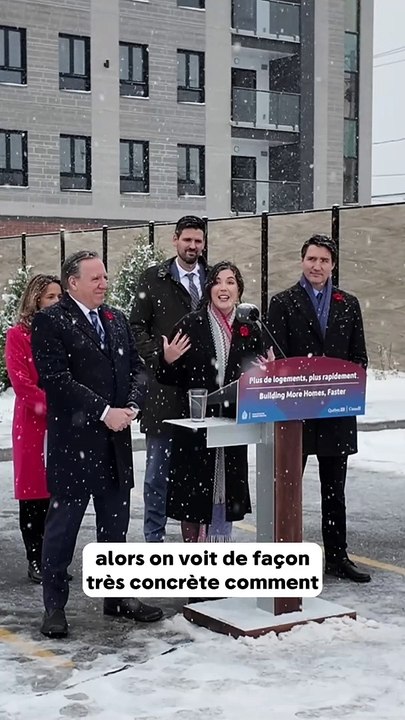 Passage de Trudeau et Legault à Longueuil (Le C...