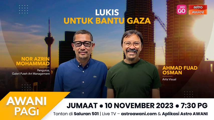 AWANI Pagi: Lukis untuk bantu Gaza | Astro Awani
