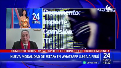 Humberto Flores: "Advertimos que existe una nueva modalidad de estafa a través de WhatsApp"