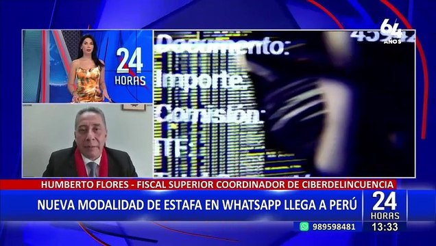 Humberto Flores: Advertimos que existe una nueva modalidad de estafa a través de WhatsApp