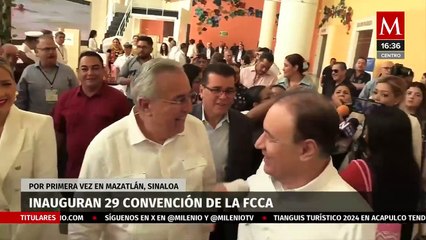 Rubén Rocha inaugura la 29 Convención de la Florida Caribbean Cruise Association en Mazatlán