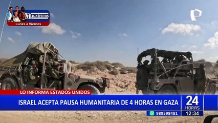 Israel acepta pausa humanitaria de cuatro horas en Gaza