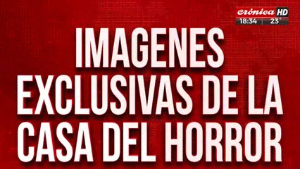 Nene mató a su padre: imagenes exclusivas de la casa del horror