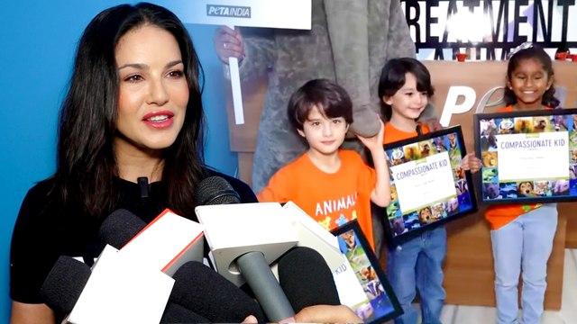 PETA ने Sunny Leone के बच्चों को India Compassionate Kid Award से किया सम्मानित
