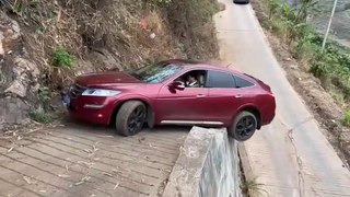 Dangerous  car stunt