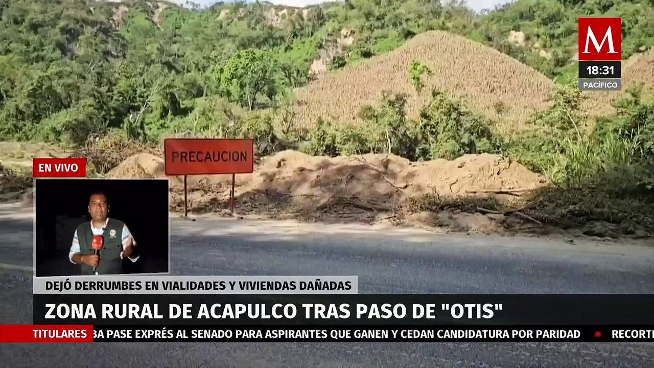 Se llevan a cabo labores de limpieza en la zona rural de la carretera libre en Acapulco