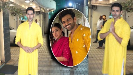 Sara Ali Khan के घर Diwali पर पहुंचे Ex-Bf Kartik Aryan, साथ Celebrate की Diwali, Video Viral!