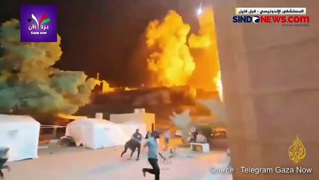 Inilah Detik-Detik Pesawat Tempur Israel Bombardir Sekitar RS Indonesia di Gaza