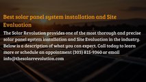 Best Solar Panel System Installation Company In Boulder