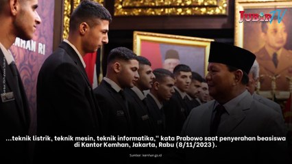 Pemerintah RI Beri 22 Mahasiswa Palestina Beasiswa Kuliah di Unhan