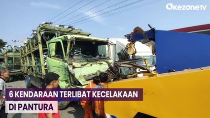 Kecelakaan Beruntun 6 Kendaraan di Pantura Cirebon, 2 Orang Luka