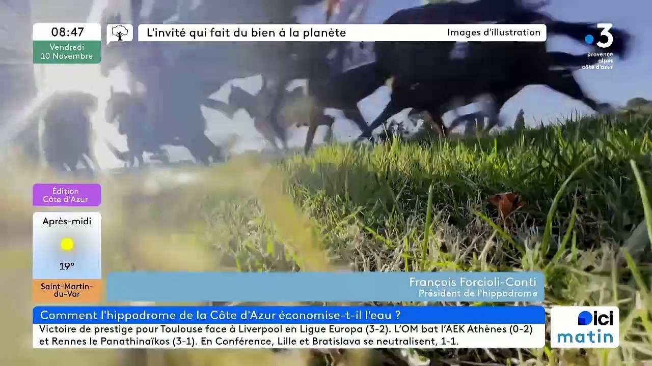 L'invité qui fait du bien à la planète : Les économies d'eau de l'hippodrome Côte d'Azur