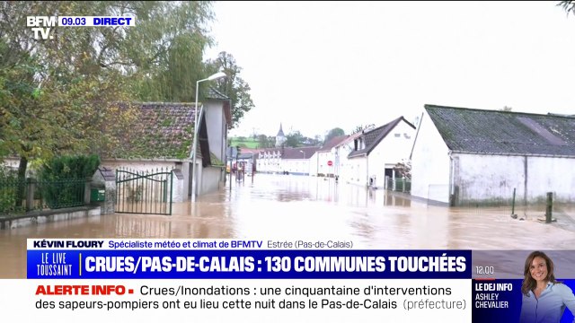 Inondations dans le Pas-de-Calais: l'inquiétude des habitants de Estrée