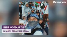 Deretan Artis Tampil Modis Saat Ikut Aksi Bela Palestina di Monas