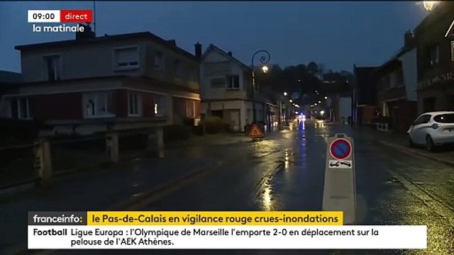 Météo - Le Pas-de-Calais évalue ce matin l'étendue des dégâts après une nuit de pluies torrentielles: Rivières en crues, rues inondées, maisons endommagées - VIDEO