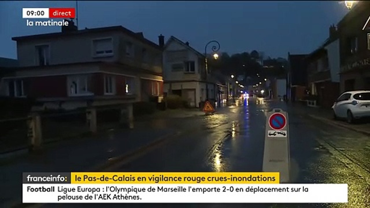 Météo - Le Pas-de-Calais évalue ce matin l'étendue des dégâts après une nuit de pluies torrentielles: Rivières en crues, rues inondées, maisons endommagées - VIDEO
