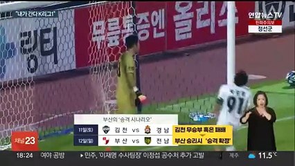 부산, 4년 만에 K리그1 복귀 확정할까…뒤집기 노리는 김천