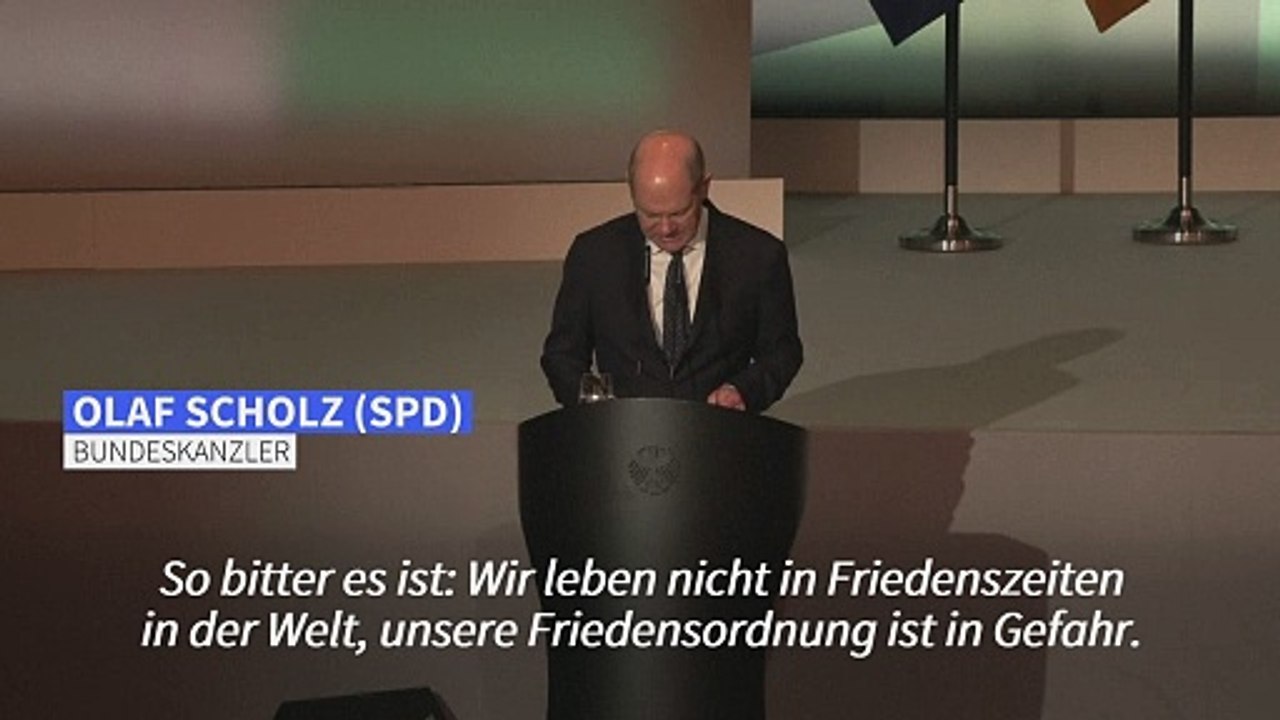 Scholz: 'Dauerhaft' zwei Prozent Verteidigungsausgaben