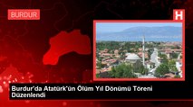 Burdur'da Atatürk'ün Ölüm Yıl Dönümü Töreni Düzenlendi