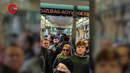 İmamoğlu paylaştı: İstanbul metrolarında saat 9'u 5 geçe hayat durdu