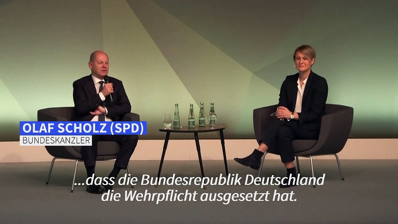 Scholz: Rückkehr zur Wehrpflicht 'keine gute Idee'